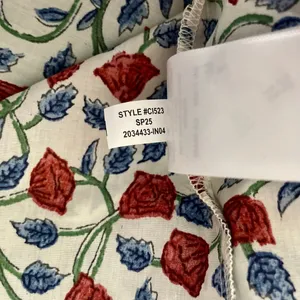 NWT!! J. CREW Shirred Popover Top Blouse Rosewood Floral‎ Preppy Buttons X-Small thumbnail 12