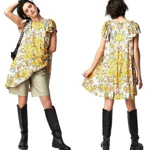 Free People Yara Patterned Mini Dress XS NWOT thumbnail 2