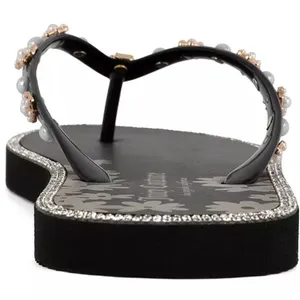 Juicy Couture Black Sandals with Gold Floral Design Size 7 thumbnail 12