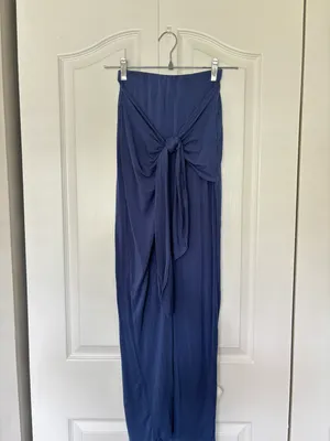 Blue Maxi Wrap Skirt Size XS thumbnail 2