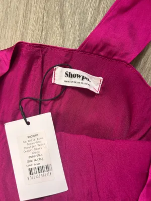 New Showpo Carmella Midi Dress One Shoulder Dress In Grape MSRP $119 thumbnail 6