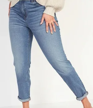 Old‎ Navy Boyfriend Glacier Cropped Denim Jeans thumbnail 1