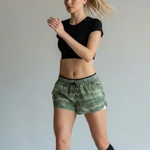 Zuma Camo Running Shorts Large Green Athletic Activewear thumbnail 5