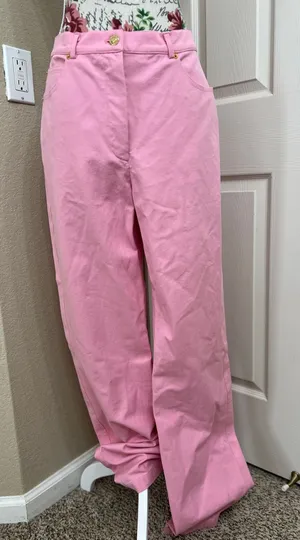 St. John Sport by Marie Gray Rose Pink cotton pants size 12 thumbnail 3