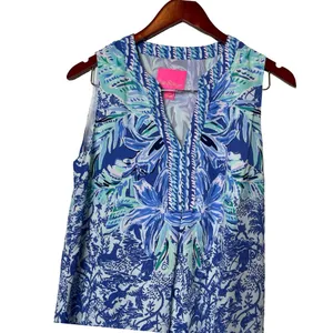 Lilly Pulitzer Evah Shift High Tide Navy Ready Set Gecko Engineered Dress sz S thumbnail 5