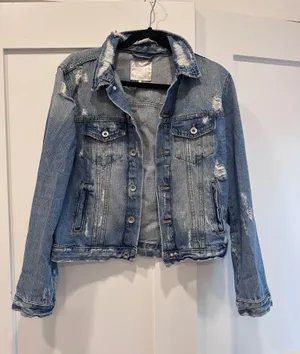 ZARA Jean Jacket Distressed thumbnail 1