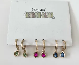 Princess Polly Colorful Hoop Earrings   thumbnail 1