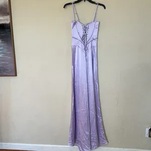 House of L D-DD 'Anabella' Orchid Lace Up Maxi Dress‎ NWOT thumbnail 7