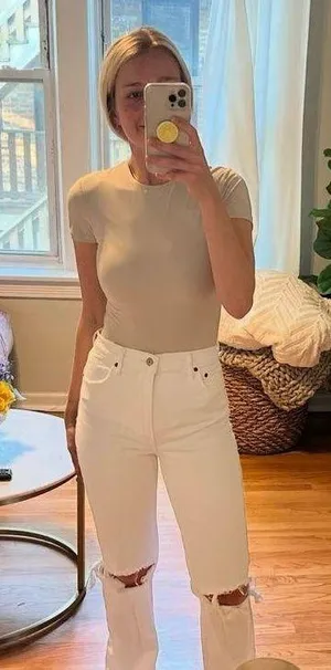 Abercrombie & Fitch White jeans  thumbnail 1