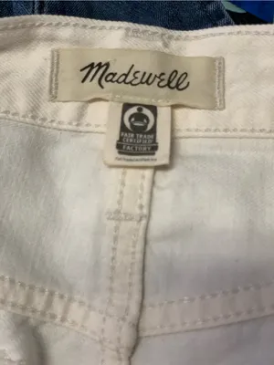 Madewell Cream High-Rise SuperWide-Leg Jeans with Button-Front Size-29 Quiet Lux thumbnail 2