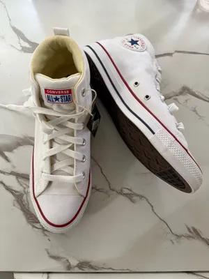 Converse Chuck Taylor All Star High Top White Canvas Sneakers – Classic Unisex Shoes NWT thumbnail 3