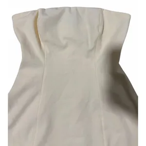 STAUD Silvia Strapless Peplum‎ Top Ecru Women's Size 2 thumbnail 3