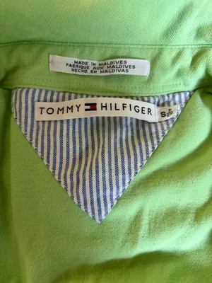 VTG Tommy Hilfiger Green Polo Dress S Preppy Tennis Yacht Club Resort Vacation thumbnail 2