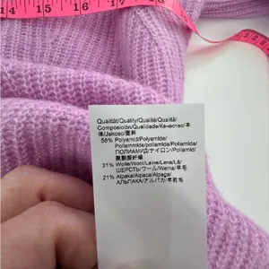 NWT Hugo Boss mock neck sweater‎ sz L light purple pink thumbnail 7