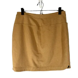 Vineyard Vines Beige Wool Blend Lined Mini Skirt With Pockets Women Sz 8 thumbnail 2