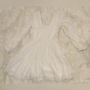 NEW VERONICA BEARD White Eyelet Cotton CALIBRA Mini Sun dress SZ 6 thumbnail 8