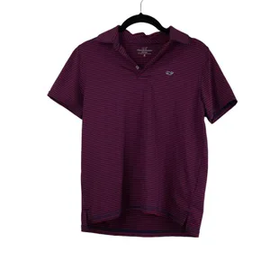 Vineyard‎ Vines Sankaty Polo Women Medium Striped Performance Preppy Indie thumbnail 2