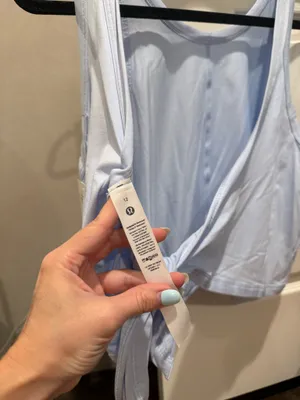 Lululemon It’s A Tie Tank Top Light Blue thumbnail 4