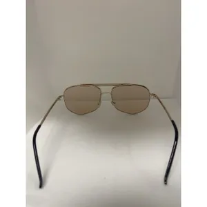 Sunglasses Gold Metal‎ Designer Fashion Frame Champagne Tone Gradient D17 thumbnail 3