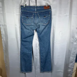 Big Star Remy Boot Jean Womens 32x32 Blue Lo Rise Denim Y2K Flare Western Casual thumbnail 3