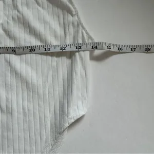 Capella White Knit Bodysuit Size Large NWT thumbnail 6