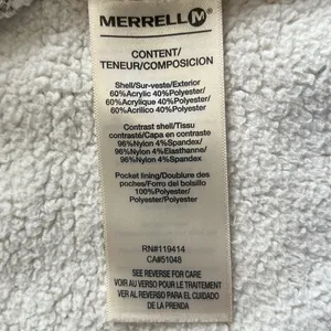 Merrell Medium Transition Sherpa Full Zip Sweater Jacket thumbnail 6