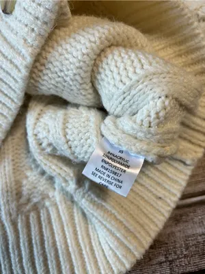 Altar'd State Cream Cable-Knit Frindge Boho Cardigan size XS thumbnail 7