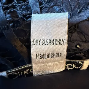 Vintage Silken Poetry‎ S Silk Black Beaded Crochet Lace Top Whimsigoth Fairy thumbnail 6