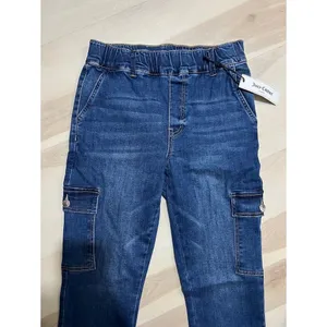 Juicy Couture NWT Size 27 Denim Utility Cargo Pull On Elastic Waist Jeans Pants thumbnail 2