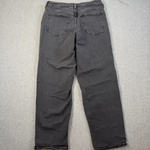 Old Navy Women's Size 12 High Rise O.G. Loose Fit Black Denim Jeans thumbnail 8