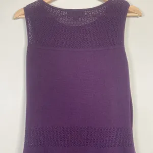 Ralph Lauren Pointelle Knit A-Line Dress Size M Purple (Retail‎ $169) Fit Flare thumbnail 7
