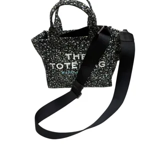 Marc Jacobs Black The Ditsy Floral Mini Traveler Tote (small) thumbnail 3