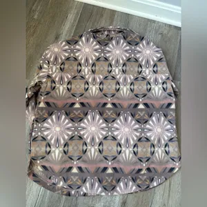 O’Neill Super Fleece Shacket Flannel Multi Color Pattern Pink Purple Soft Size M thumbnail 7