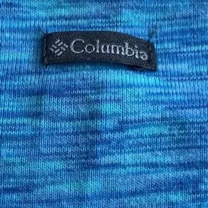 Columbia T-Shirt Dress‎ Womens Medium Blue Space Dye Drawstring Casual Gorpcore thumbnail 4