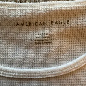American Eagle White Ribbed T-Shirt thumbnail 2