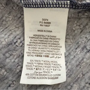 Boden Buttoned Jersey Midi Dress Navy Diamond Bud Tiered Cottagecore Size 8P thumbnail 10
