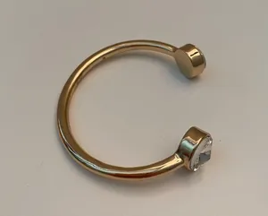 Gold and rhinestone bracelet. thumbnail 2