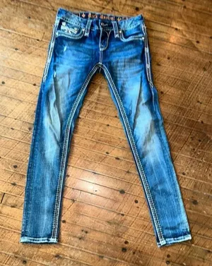 Rock Revival Dianeya ankle skinny western bling cowboycore jeans thumbnail 1