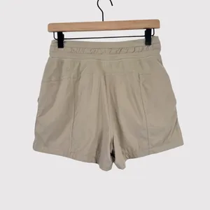 Lululemon Womens Shorts Beige Dance Studio High Rise Athletic Stretch Size 4 thumbnail 4