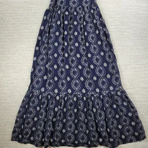 Abercrombie & Fitch Maxi Dress Womens XS Navy Racerback Tiered Empire Babydoll thumbnail 5