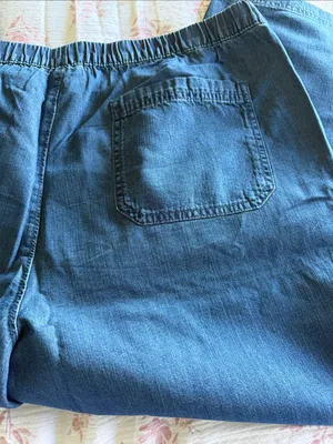 Style & Co Blue Denim Mid-Rise Pull-On Capri Pants Size XL thumbnail 2