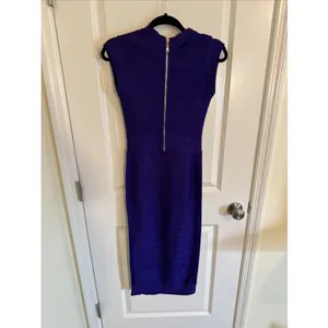 Akira Soft Glam Midi Purple Bandage Dress Size Small NWOT Homecoming Wedding thumbnail 3