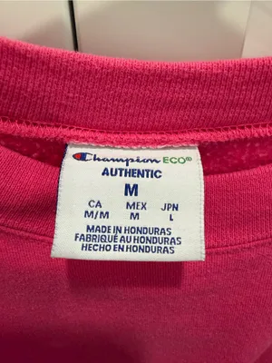 Champion Hot Pink Women's Crewneck Sweatshirt thumbnail 3