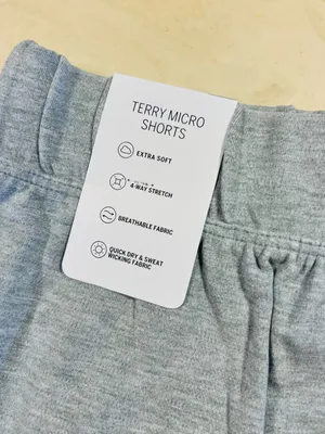 VICTORIA’S SECRET PINK Soft Micro Modal Shorts Retro Low Rise Heather Grey Large thumbnail 8