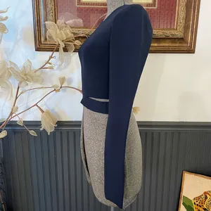 NWT Aritzia Ten by Babaton Retrospect Sweater Strip Cut Out Cropped Top Sz M 💛🎀 thumbnail 7