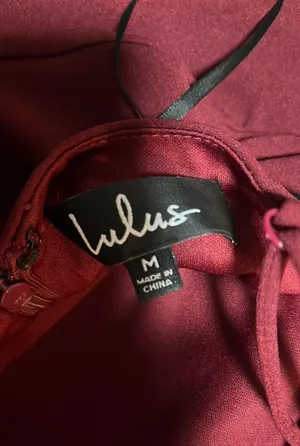 Lulus Dark Red Dress thumbnail 2