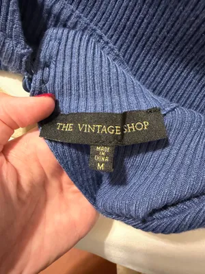 The Vintage Shop blue sweater dress thumbnail 3