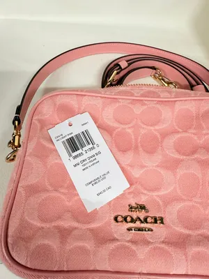 coach Mini Carey Crossbody Bag In Signature Denim cen19 thumbnail 11