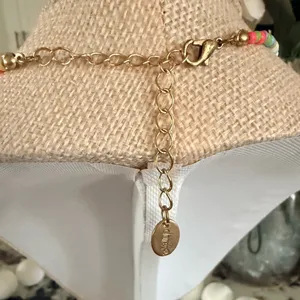 Smiley Face BFF Beaded Necklace Pink thumbnail 5