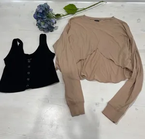 Out From Under Urban Outfitters Crop Top‎ & Tank Set Ribbed Button Front thumbnail 1